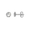 Sterling Silver Sea Shell Stud Earrings. Hypoallergenic Sterling Silver Earrings for women