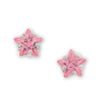 Pink Star Stud Earrings. 5mm * 5mm.  Hypoallergenic Sterling Silver Earrings for women by Aeon