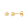 Sterling Silver with Gold Plating 5mm Ball Stud Earring