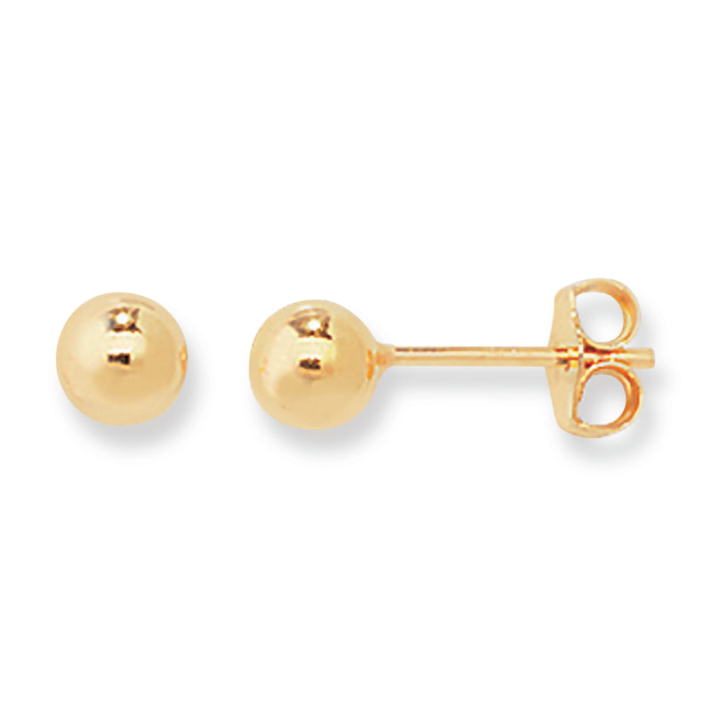 Sterling Silver Stud Earrings With Gold Plating. Hypoallergenic Sterling Silver Earrings for women by Aeon