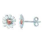 Kids Daisy Floral Earrings - Hypoallergenic Sterling Silver Earring for Women and Girls - 6mm * 7mm