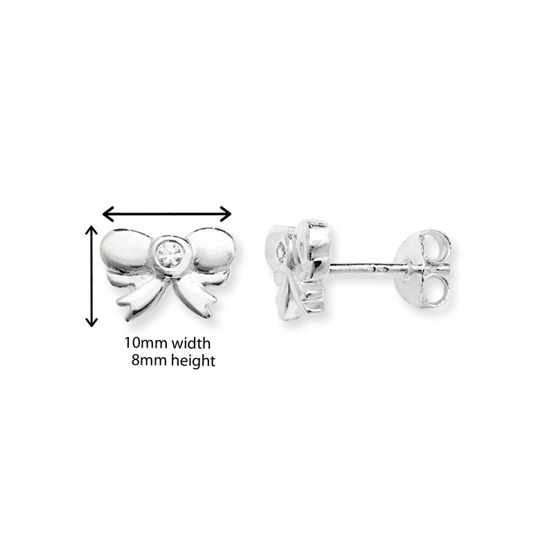 Kids Bow Earrings. Hypoallergenic Sterling Silver Earrings for kids