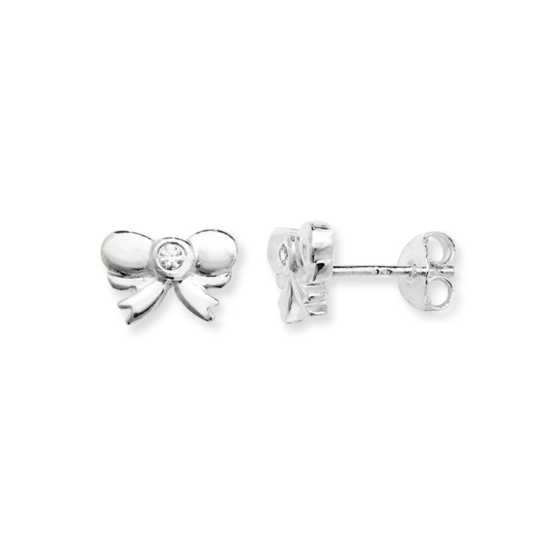 Kids Bow Earrings. Hypoallergenic Sterling Silver Earrings for kids