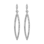Sterling Silver Bridal Earrings - Hypoallergenic Silver Jewellery for women by Aeon and Girls