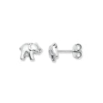 Sterling Silver Elephant Earrings by Aeon.  Suitable for kids
