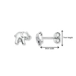 Sterling Silver Elephant Earrings by Aeon.  Suitable for kids