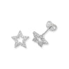 Sterling Silver Star Earrings.  Hypoallergenic Sterling Silver Earrings for women