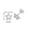 Sterling Silver Star Earrings.  Hypoallergenic Sterling Silver Earrings for women