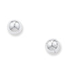 Sterling Silver Ball Stud Earring. Hypoallergenic Sterling Silver Earrings for women by Aeon