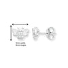 Kids Bee Stud Earrings with Cubic Zirconia. Hypoallergenic Sterling Silver Earrings for kids