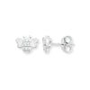 Kids Bee Stud Earrings with Cubic Zirconia. Hypoallergenic Sterling Silver Earrings for kids