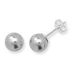 Sterling Silver Synthetic Grey Pearl Earring. Hypoallergenic Sterling Silver Earrings for women by Aeon