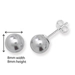 Sterling Silver Synthetic Grey Pearl Earring. Hypoallergenic Sterling Silver Earrings for women by Aeon