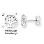 Tree of Life Wisdom Earrings.  Hypoallergenic Sterling Silver Earring for women by Aeon