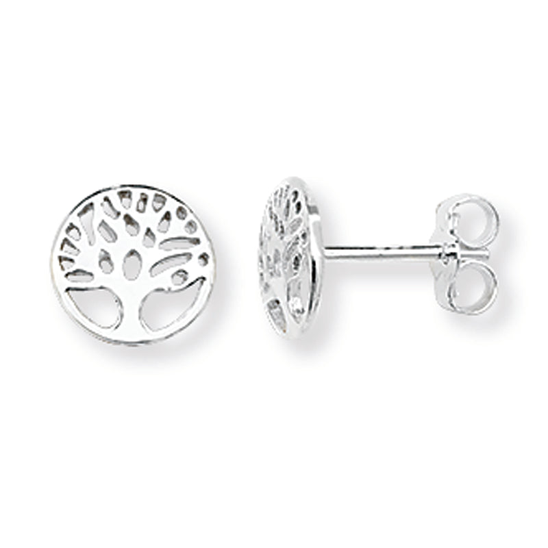 Tree of Life Wisdom Earrings.  Hypoallergenic Sterling Silver Earring for women by Aeon