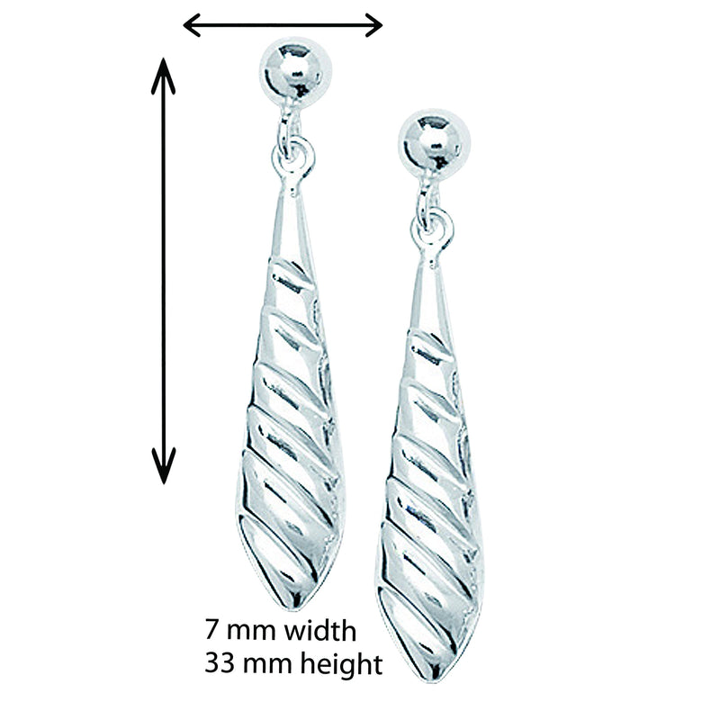 Sterling Silver Ball Earring - Hypoallergenic Silver Jewellery for women by Aeon