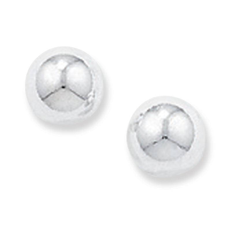 Sterling Silver Ball Stud Earrings.Hypoallergenic Sterling Silver Earrings for women by Aeon