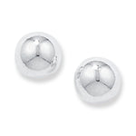 Sterling Silver Ball Stud Earrings. Hypoallergenic Sterling Silver Earrings for women by Aeon