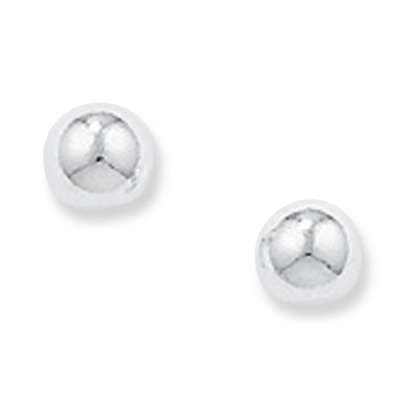 Sterling Silver Ball Stud Earrings. Hypoallergenic Sterling Silver Earrings for women by Aeon