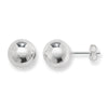 Sterling Silver Ball Stud Earring. Hypoallergenic Sterling Silver Earrings for women by Aeon