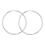 Sterling Silver 60mm Hoop Sleeper Earrings - Hypoallergenic Jewellery for Ladies by Aeon