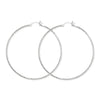 30mm Sterling Silver Twist Hoop Sleeper Earrings - Hypoallergenic Jewellery for Ladies by Aeon