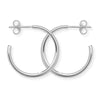 Sterling Silver Hoop 3/4 Sleeper Earrings  - Hypoallergenic Sterling Silver for Ladies