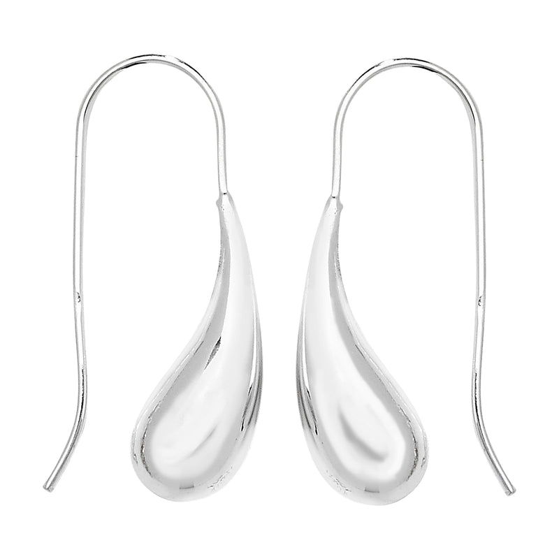 Sterling Silver Teardrop Earring - Hypoallergenic Silver Jewellery for women by Aeon