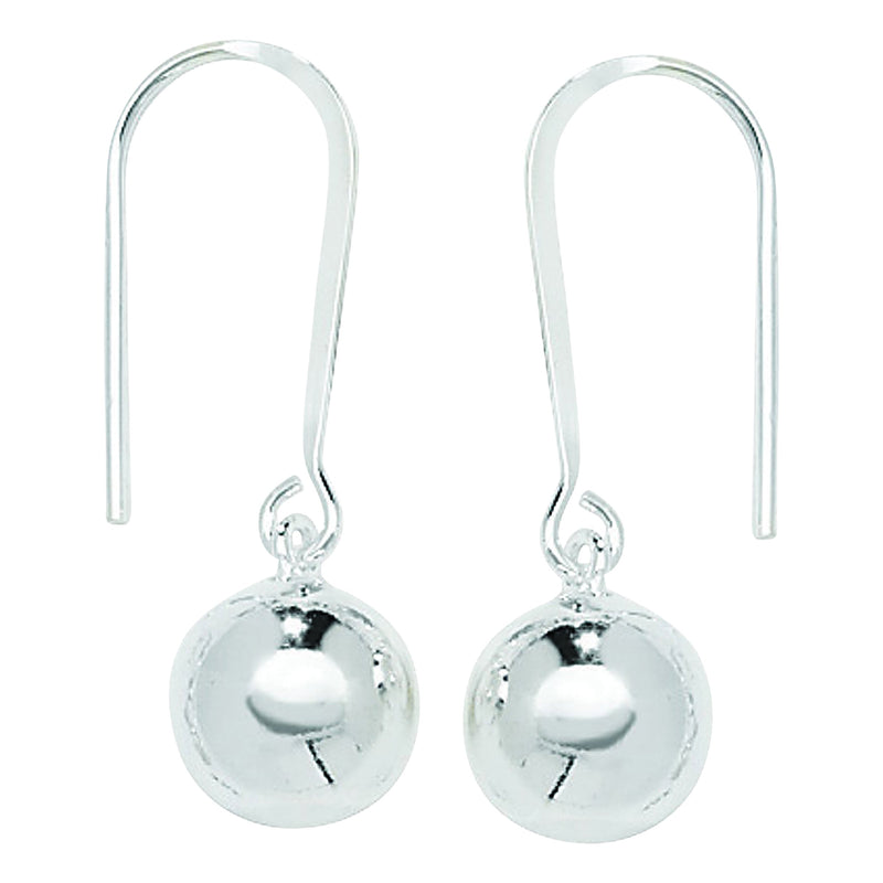Sterling Silver Ball Drop Earrings - Hypoallergenic Silver Jewellery for women by Aeon