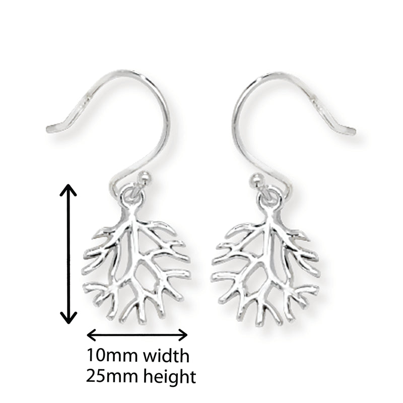 Sterling Silver Tree Of Life Earring. Hypoallergenic Silver Jewellery for women by Aeon