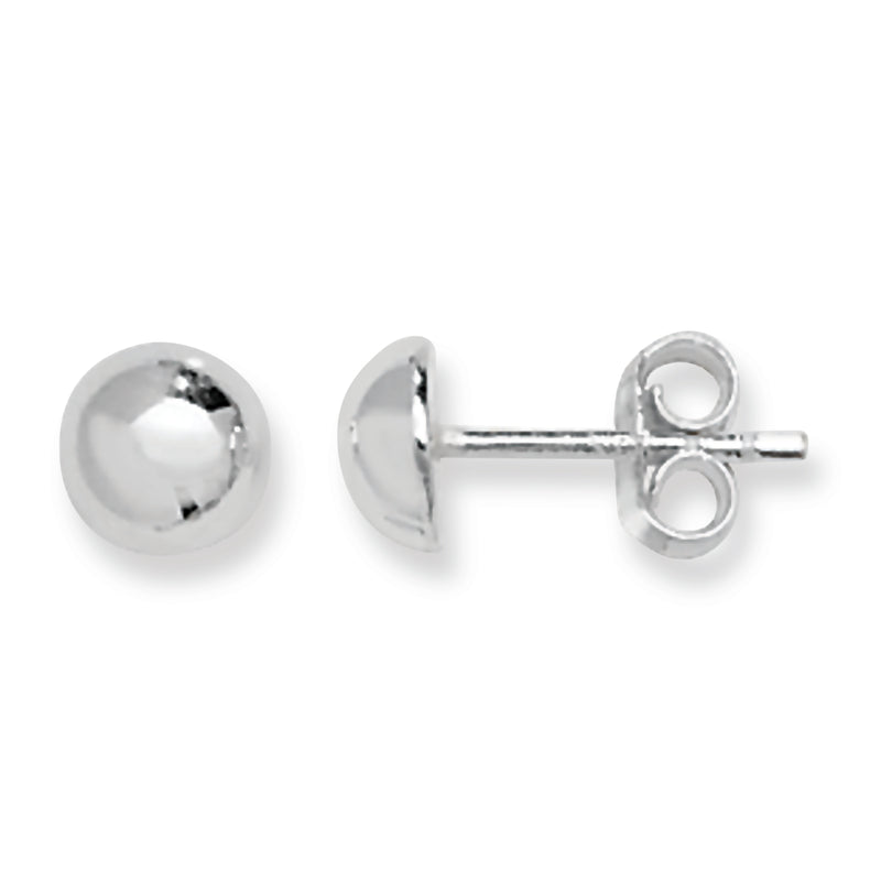 Sterling Silver Ball Stud Earring. Hypoallergenic Sterling Silver Earrings for women by Aeon