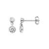 Sterling Silver Cubic Zirconia Drop Earring. Hypoallergenic Silver Jewellery for women by Aeon