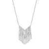 Sterling Silver Chandelier Statement Necklace Set with Cubic Zirconia . Hypoallergenic Sterling Silver Jewellery by Aeon