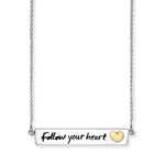 Sterling Silver Follow Your Heart Necklace. Hypoallergenic Sterling Silver Jewellery by Aeon