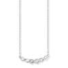 Sterling Silver Infinity Necklace Set With Cubic Zirconias . Hypoallergenic Sterling Silver Jewellery by Aeon