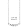 Sterling Silver Infinity Necklace Set With Cubic Zirconias . Hypoallergenic Sterling Silver Jewellery by Aeon