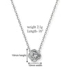 Sterling Silver Flower Necklace Set With Cubic Zirconia. 925 Silver Pendant  For Women.