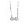 Sterling Silver Infinity Cubic Zirconia Necklace. Hypoallergenic Sterling Silver Jewellery by Aeon