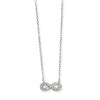 Sterling Silver infinity Necklace Set with Cubic Zirconias. Hypoallergenic Sterling Silver Jewellery by Aeon