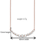 Sterling Cubic Zirconia Drop Necklace. Hypoallergenic Sterling Silver Jewellery by Aeon