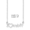 Sterling Silver I Love My BFF Necklace. Hypoallergenic Sterling Silver Jewellery by Aeon