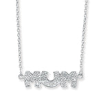 Sterling Silver Mum Silver Necklace Set - Hypoallergenic Silver Mum Necklace For Women