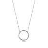 Sterling Silver Circle necklace. Hypoallergenic Sterling Silver Jewellery by Aeon