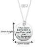 Sterling Silver Mother Son Necklace Love Between A Mother And Son is Forever-  Hypoallergenic Silver Pendant Necklace For Women