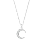 Sterling Silver Necklace Set With Cubic Zirconias. Hypoallergenic Sterling Silver Jewellery by Aeon