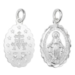 Sterling Silver Miraculous Medal Necklace for Women and Men . Hypoallergenic Sterling Silver Jewellery by Aeon