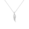 Sterling Silver Angel Wing Necklace - Hypoallergenic Sterling Silver Jewellery  - 31mm * 8mm