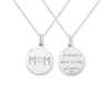 Sterling Silver A Mothers Love Is Like No Other Necklace - Hypoallergenic Sterling Silver Jewellery - 25mm * 16mm