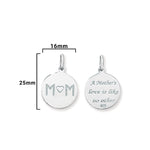 Sterling Silver A Mothers Love Is Like No Other Necklace - Hypoallergenic Sterling Silver Jewellery - 25mm * 16mm