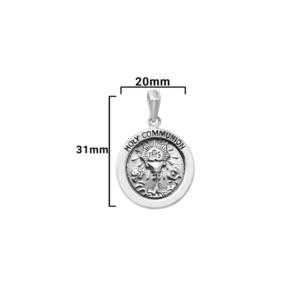 Holy Communion Necklace - Hypoallergenic Sterling Silver Kids Jewellery - 31mm * 20mm